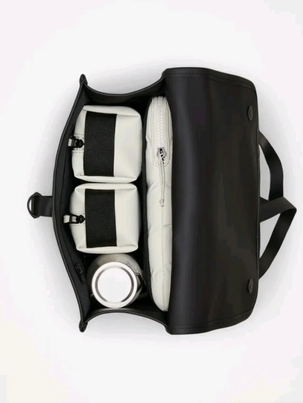 Rains Unisex Black Minimalist Backpack